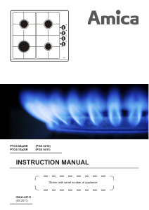 Manual Amica PGZ6311 Hob