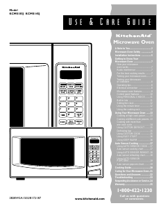 Manual KitchenAid KCMS145JBL1 Microwave