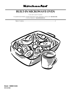 Manual KitchenAid KBMS1454SBT1 Microwave