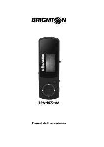 Manual de uso Brigmton BPA-4070-AA Reproductor de Mp3