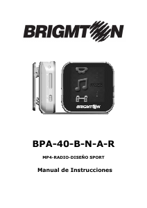 Manual de uso Brigmton BPA-40-A Reproductor de Mp3