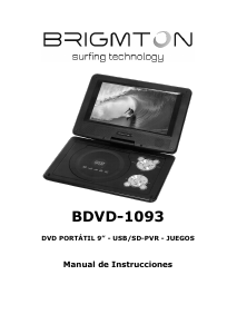 Manual de uso Brigmton BDVD-1093 Reproductor DVD
