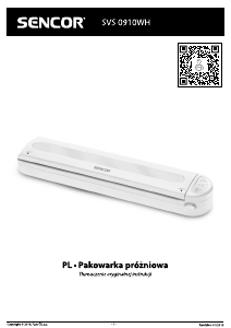 Instrukcja Sencor SVS 0910WH Pakowarka próżniowa