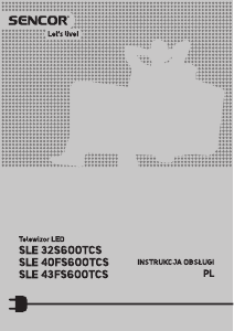 Instrukcja Sencor SLE 32S600TCS Telewizor LED