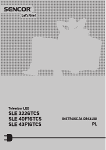 Instrukcja Sencor SLE 40F16TCS Telewizor LED