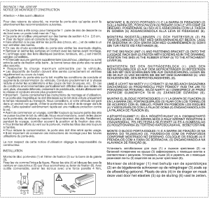 Mode d’emploi Menabo 14700000 Barres de toit