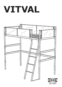 Manuale IKEA VITVAL Letto a soppalco