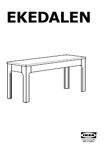 Manual de uso IKEA EKEDALEN Banco