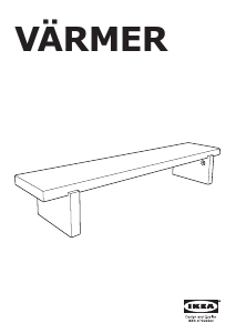 Manual de uso IKEA VARMER Banco