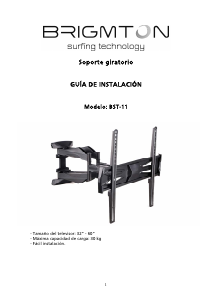 Manual de uso Brigmton BST-11 Soporte de pared