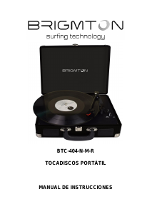 Manual Brigmton BTC-404-R Turntable