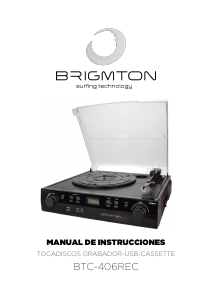 Manual Brigmton BTC-406REC Turntable