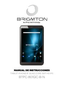 Handleiding Brigmton BTPC 801QC-B Tablet