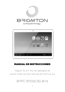 Manual Brigmton BTPC-970QC3G-B Tablet