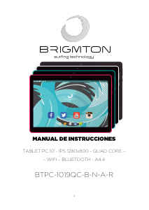 Handleiding Brigmton BTPC-1019QC-A Tablet