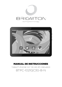 Manual Brigmton BTPC-1021QC3G-B Tablet