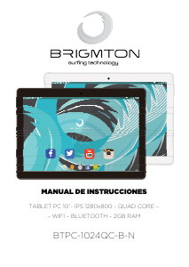 Manual Brigmton BTPC-1024QC-B Tablet