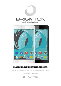 Manual de uso Brigmton BTPC-PH6-B Tablet