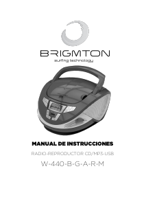 Manual de uso Brigmton W-440-A Set de estéreo