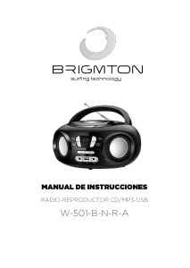 Bruksanvisning Brigmton W-501-A Stereoanläggning