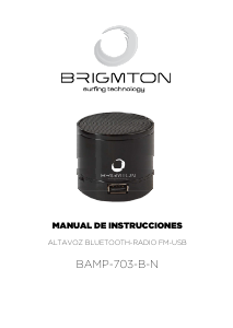 Manual de uso Brigmton BAMP-703-B Altavoz