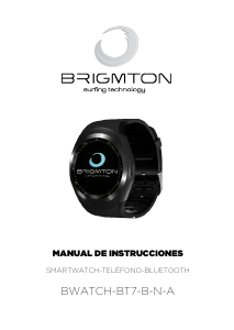 Handleiding Brigmton BWATCH-BT7-B Smartwatch