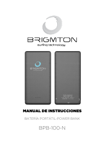 Manual de uso Brigmton BPB-100-N Cargador portátil