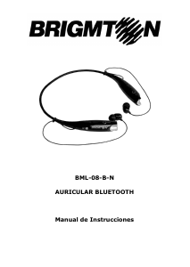 Manual Brigmton BML-08-B Headphone