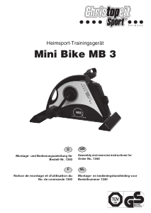 Bedienungsanleitung Christopeit MB 3 Heimtrainer