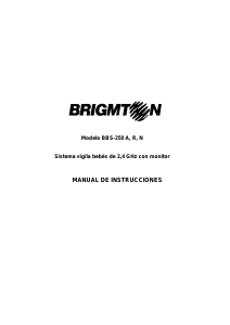 Manual de uso Brigmton BBS-250-A Vigilabebés