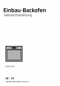 Manual BEKO BIM 22101 M Oven