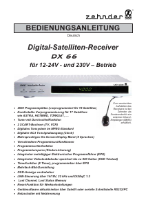 Bedienungsanleitung Zehnder DX 66 Digital-receiver