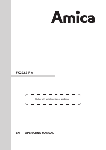 Handleiding Amica FK292.3FA Koel-vries combinatie