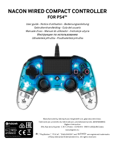 Manuale Nacon Wired Compact (for PS4) Gamepad