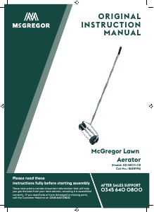 Handleiding McGregor GD-8203-02 Verticuteermachine