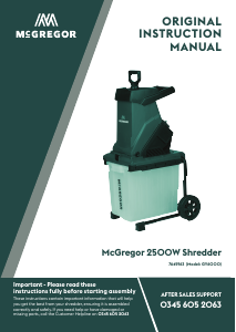 Manual McGregor GY6000 Garden Shredder