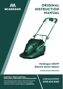Manual McGregor MEH1430A Lawn Mower