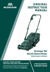 Manual McGregor CLMF3634H Lawn Mower