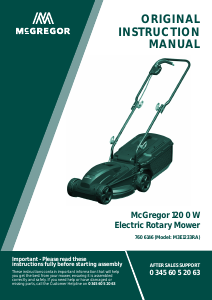 Manual McGregor M3E1233RA Lawn Mower