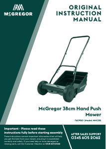 Manual McGregor MHC38 Lawn Mower