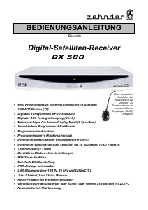 Bedienungsanleitung Zehnder DX 580 Digital-receiver