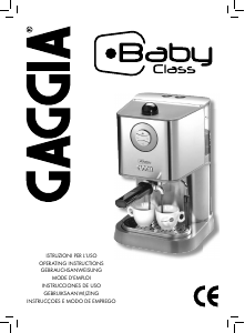 Bedienungsanleitung Gaggia RI9301 Baby Class Espressomaschine