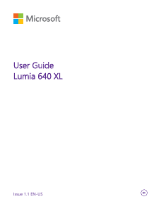 Handleiding Microsoft Lumia 640 XL Mobiele telefoon
