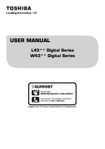 Manual Toshiba 32W4333DB LED Television