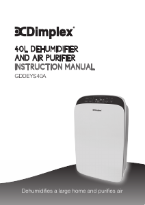 Manual Dimplex GDDEYS40A Dehumidifier