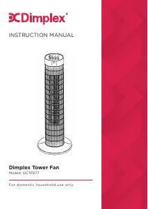 Manual Dimplex DCTFE77 Fan