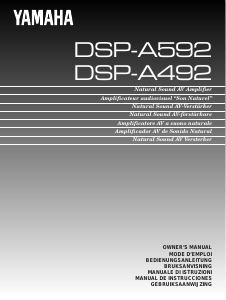 Manual Yamaha DSP-A592 Amplifier