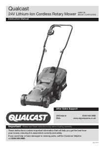 Manual Qualcast CLMF2433M Lawn Mower