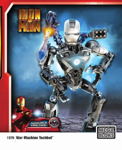 Manual Mega Bloks set 1979 Iron Man 2 War Machine Techbot