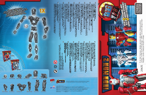 Manual Mega Bloks set 29675 Iron Man 2 Tri-armor suitcase